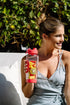Infusion Pro 32 oz Fruit Infuser Water Bottle with Insulated Sleeve & 50 Recipe eBook: Large Bottom Loading Water