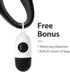 Fida Retractable Dog Leash with Dispenser and Poop Bags, 16 ft Pet Walking Leash for Medium Dog or Cat up to 44 lbs, Anti-Slip Handle, Tangle-Free, Reflective Nylon Tape (M, Black)