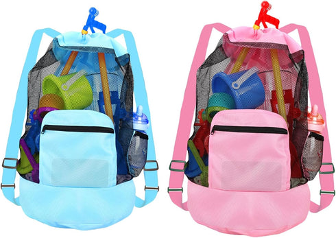 Anandming Beach toy bagmesh backpack for beach,Shell Collecting Bag Shelling Tools,Beach Must Haves