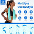 Sukeen Cooling Towel (40"x12"), Soft Breathable Microfiber Towel for Yoga, Sport, Running, Gym, 8 Pack