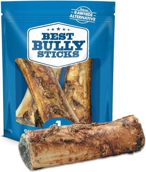 Best Bully Sticks Marrow Bones for Dogs, 3 Pack, USA Packed Healthy Dog Treats for Large Dogs