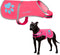 Dog Reflective Vest, Hi-Vis Fluorescent Visibility for Pet Safety On/Off Leash, Urban & Rural Areas (Pink, X-Small)