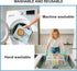 YYVULOON 4 Clips,39"x39",2-Pack,Quick-Absorbent 36" 4-Panel Washable Pee Pads with Leakproof Non-Slip Reusable