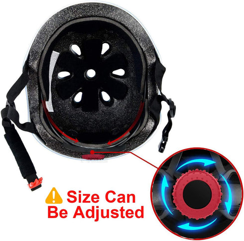 KAMUGO Kids Bike Helmet, Toddler Helmet for Ages 2-8 with Protective Gear Set, Knee Elbow Wrist Pads