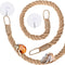 Hermit Crab Toys, 23.6 Inch Climbing Jute Rope Ladder with Hooks, Reptile Tank Accessories for Hermit Crab Lizards
