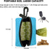(2 Pack) 80 Dog Poop Bag Holder for Leash Attachment with Bags- Waterproof Dispenser with Carabiner, Hands-Free Design
