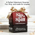 120 Valentines Gift for Couples, Gift for Him Sip & Spill Couples Card Game, Fun Dares & Conversation Cards with Metal