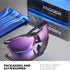 Xagger Polarized Wrap Around Sport Sunglasses for Men Women, UV400 Baseball Softball Glasses