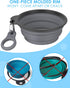 Aonkey Collapsible Dog Bowls with Bottle Carrier, 2 Pack Travel Dog Water Bowl, Foldable Silicone Portable for Pets