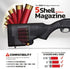 Tactical Buttplate for Flash-5 Gun Stock, 5 Shell Holder, Ammo Storage - Hunting Gear and Accessories