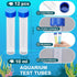 12 Pcs Replacement Test Tubes for Aquarium Test Kits, 10ml Plastic Self Standing Tubes with Scale Line