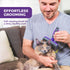 Hertzko Self-Cleaning Slicker Brush - Grooming Rake and Comb for Deshedding Long and Short-Haired Pets