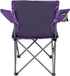 Generic Quad Folding Camp Chair with Cup Holder, Purple