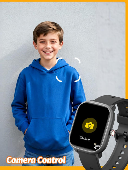 Roffnet 1.83" 12 Kids Smart Watch for Boys Girls, Fitness Tracker with Heart Rate Sleep Monitor, Touchscreen