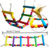 ESRISE Bird Parakeet Cockatiel Toys - Parrots Cage Hammock Swing Climbing Ladders Wooden Perch Chewing Toy for Budgies