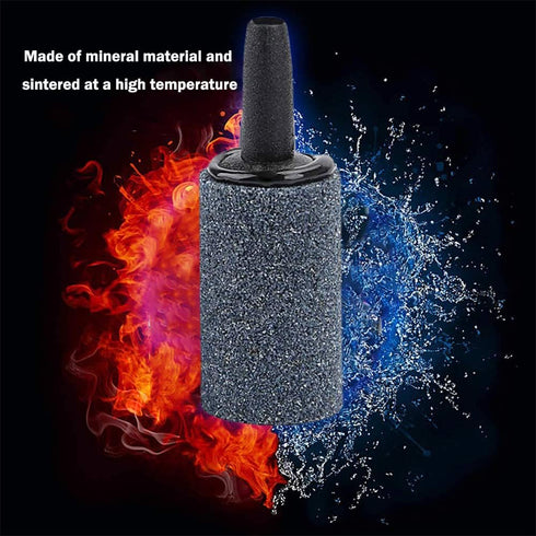 50 Pack 1 Inch Air Stone, Fine Cylinder Bubble Diffuser for Fish Tank Bubbler Air Pump Accessories