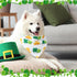 100 Paterr Pieces Dog Bandanas Bulk St. Patrick's Day Pet Handkerchief Shamrocks Soft Triangle Bibs Cute Kerchief