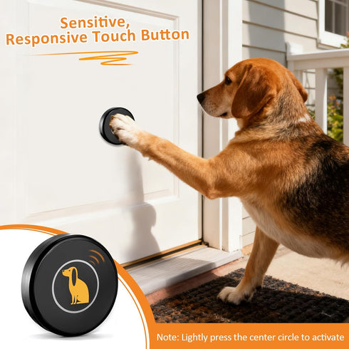 1000Ft 55 Ownpets Smart Dog Door Bell, Wireless Dog Doorbell for Potty Training & Housebreaking, Dog Bell to Go