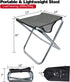 LFSEMINI 16in 1.5lbs 200lbs, Tall Camping Stool, Folding Stool with Carry Bag, Aluminum Alloy Bracket, Lightweight
