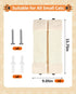 BNOSDM 2 Pack Cat Wall Corner Scratcher for Indoor Cats Walls Mounted Sisal Scratch Board Protector Vertical Anti Scratching Pad Protect Furniture Pet Wear Resistant Mat for Door Sofa