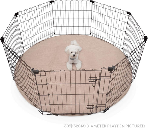 (60" 1 Pack) Paw Inspired Round Washable Pee Pad for Dogs | Reusable Puppy Pad for Potty Training, Whelping, Waterproof