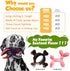 Durable Dog Chew Toys for Medium/Large Aggressive Chewers, 3-Pack Indestructible Nylon Toys for Dogs Under 120lbs