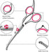 Pink Dog Grooming Scissors Kit with Safety Round Tip, Includes Thinning & Curved Scissors and Comb for Dogs & Cats