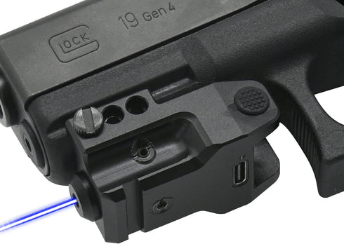 HiLight SS10B Blue Laser Sight for Pistols Handguns, Blue Beam, Military Grade Aluminum Body, Rechargeable Battery