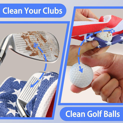 Magnetic Golf Towels for Bags, Funny Towels for Men & Women, Strong Hold Magnet for Carts or Clubs