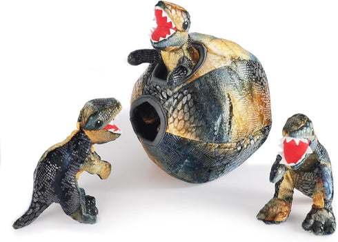 IFOYO Squeaky Dog Toys, Dinosaur Puppy Toys, Plush Interactive Dog Toys for