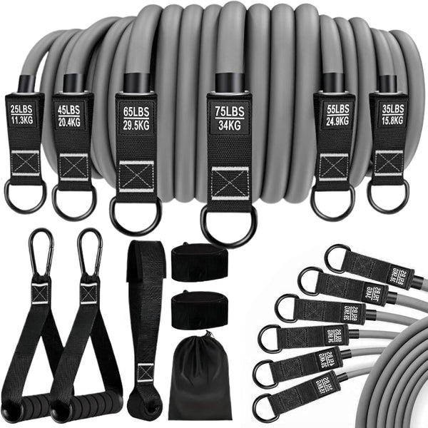 Generic Workout Bands | Fitness Elastic Band - Heavy Duty Non-Slip Strap Equipment