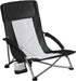 NEWBULIG Low Beach Chair Folding Camping Chair for Adults, Low Profile Lawn