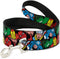 Buckle-Down Pet Leash - 4 Feet Long, 1" Wide - 5 Marvel Characters Black