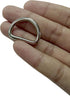 50 Pack of Metal D Rings Heavy Duty 3/4 Inch for Sewing, Keychains, Belts, and Dog Leash