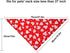 3 Set, Pieces Valentine Dog Bandana Wedding Triangle Cat Scarf Washable Reversible Printing Loving Heart Bibs Dog