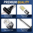 16 Inches 3NM (12-24V) Pontoon Boat Stern Light for Bimini Top, LED Anchor Light Waterproof, White Fold Down Rear
