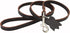 Genuine Leather Classic Dog Leash Brown 1/2" Wide 4 Ft Basset Hound, Collie, Shar-Pei