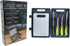 SE 5-Piece Fish Fillet Set, Includes Knife Sharpener and Carrying Case, Ideal for Cleaning, Cutting, Trimming Fish