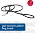 Coastal Pet Circle T Oak Tanned Leather Dog Leash - Durable Full-Grain Leather, Tan, 3/8" x 6'