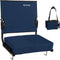 behairity Portable Stadium Seat for Bleachers with Back Support, Wide Padded Bleacher