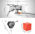 Odoland 3500W/6800W Windproof Camp Stove with Fuel Canister Adapter, Portable Collapsible Burner