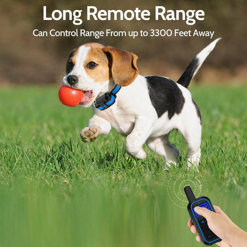 Dog Training Collar Electric with 4 Training Modes, Rechargeable Remote Waterproof Range 3300Ft for Small Medium Large