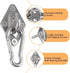 Wall Mount Workout Anchors with Hook, 3PCS Space Saving Equipment for Resistance Bands and Suspension Training