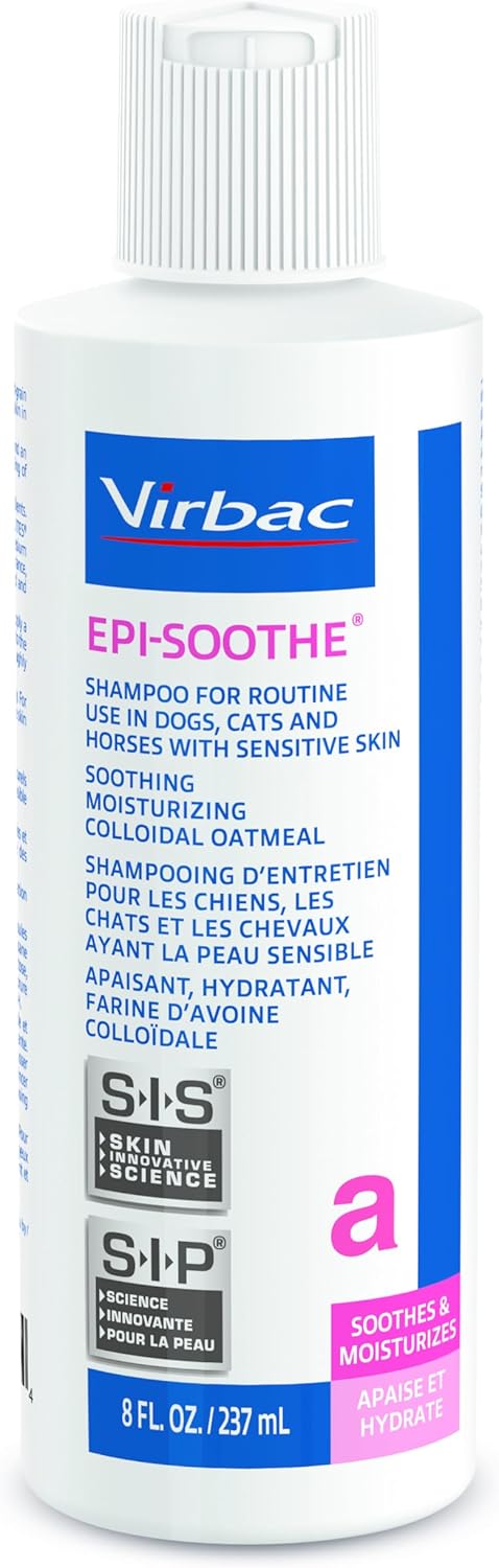 (8 oz) Virbac EPI-SOOTHE Shampoo For Dogs, Cats & Horses - For Dry and Sensitive Skin