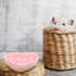 POPETPOP 3Pcs Heart-Shaped Ceramic Hamster Food Bowl - Compact Size, Sufficient Quantity, Wide Application Pet Feeder