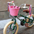 Kids Bike Basket Set, Wicker Handlebar Basket with Unicorn Necklace, Bell, Streamers, Stickers