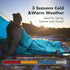 VILLEY Camping Sleeping Bag, Lightweight Backpacking with Compression Sack for Adults & Kids, Outdoor Equipment for 3