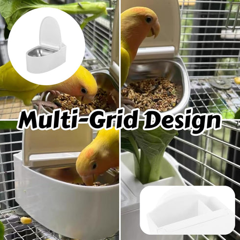 QYvtsor 1 PCS Bird Toilet, Wall-Mountable Bird Potty Training Accessory Tool, Feeder, Stand, Perch for Parrots