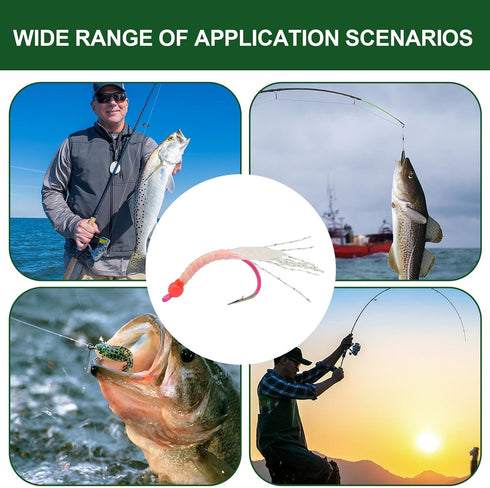 Generic Set 1.77 Inches Fishing Lure - Artificial Reflective Tail Bait - Reflective Tail Fishing Lures for Bass