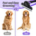 MIU COLOR Long Hair Pet Grooming Brush, Deshedding Tool for Medium and Large Dogs & Cats, Reduces Shedding by 95%
